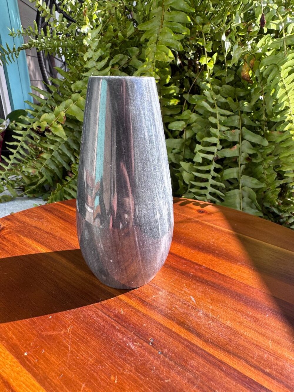 Vintage Grey Marble Bud Vase 5” from Polished Natural Stone